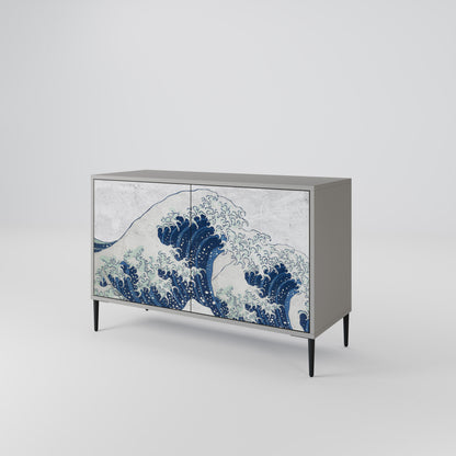 THE GREAT WAVE AT KANAGAWA 2-Door Sideboard