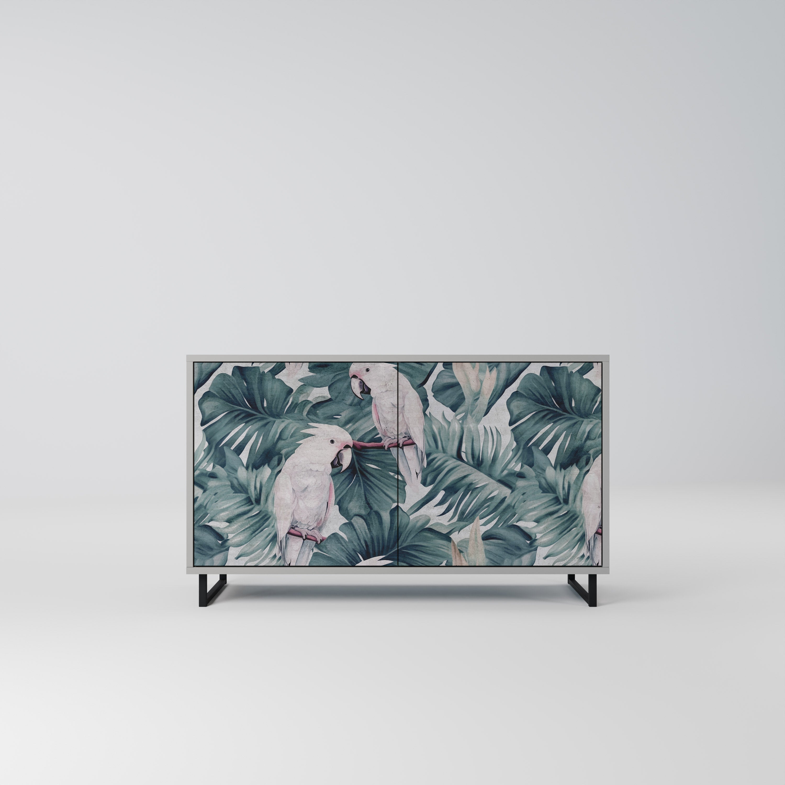 Buffet 2 portes POPINJAY LOOK finition grise