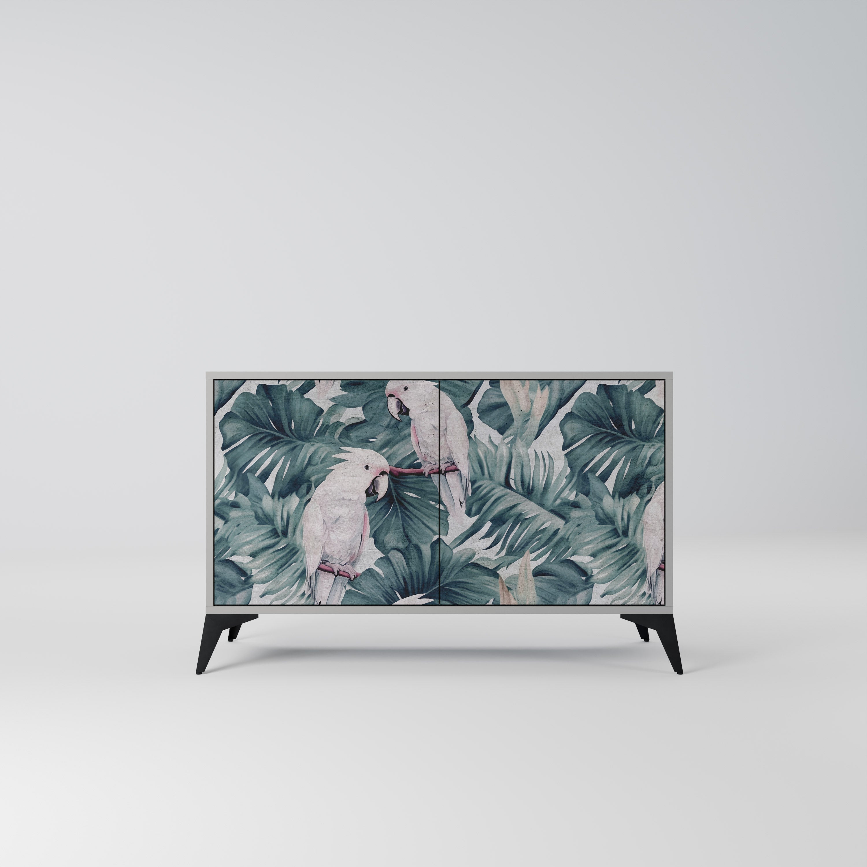 Buffet 2 portes POPINJAY LOOK finition grise