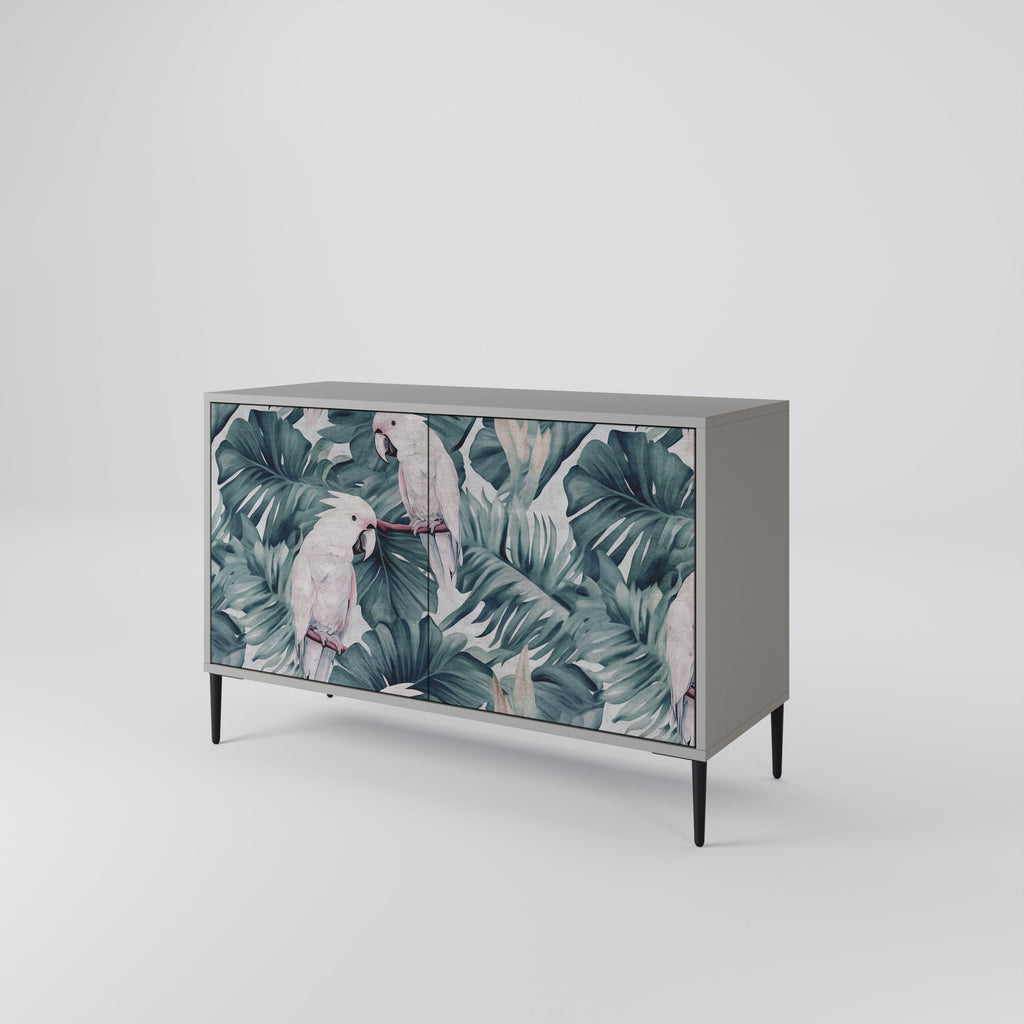 POPINJAY LOOK 2-Door Sideboard in Grey Finish