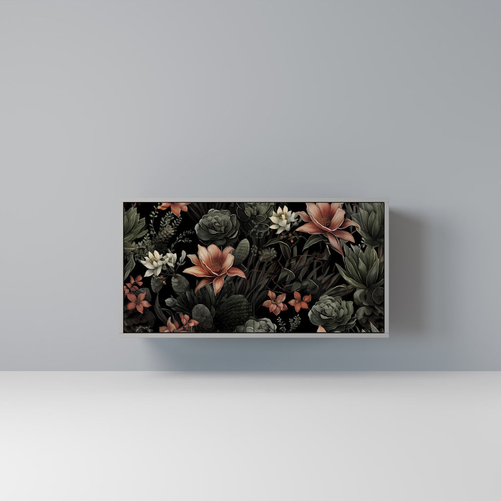 Buffet 2 portes SECRET VERDURE finition grise