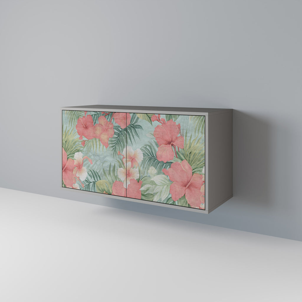 Buffet 2 portes HAWAIIAN SPIRIT en finition grise