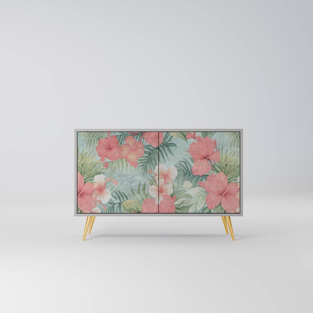 Buffet 2 portes HAWAIIAN SPIRIT en finition grise