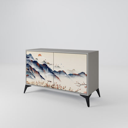 JAPANESE LANDSCAPE 2-Door Sideboard