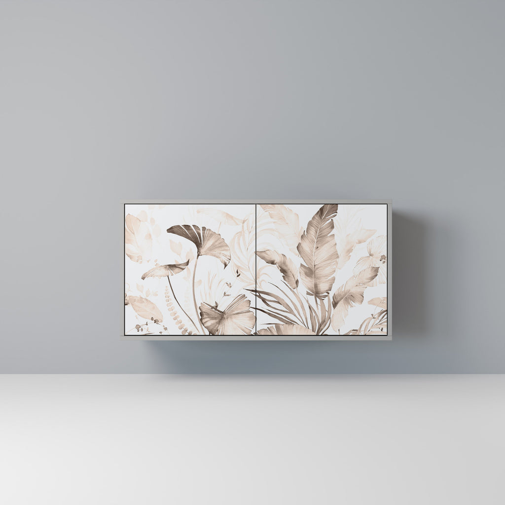 Buffet 2 portes WILD TENDERNESS en finition grise