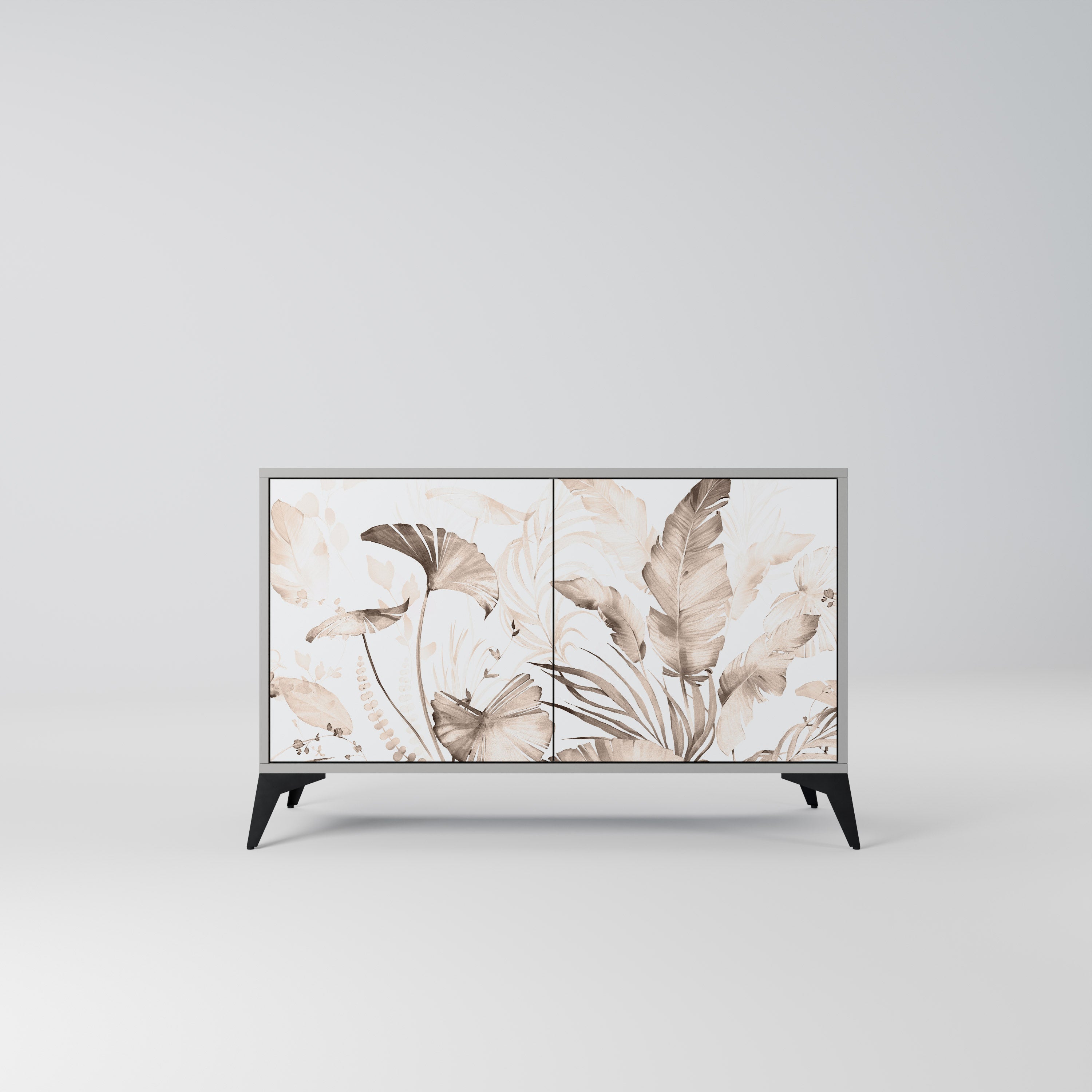 Buffet 2 portes WILD TENDERNESS en finition grise