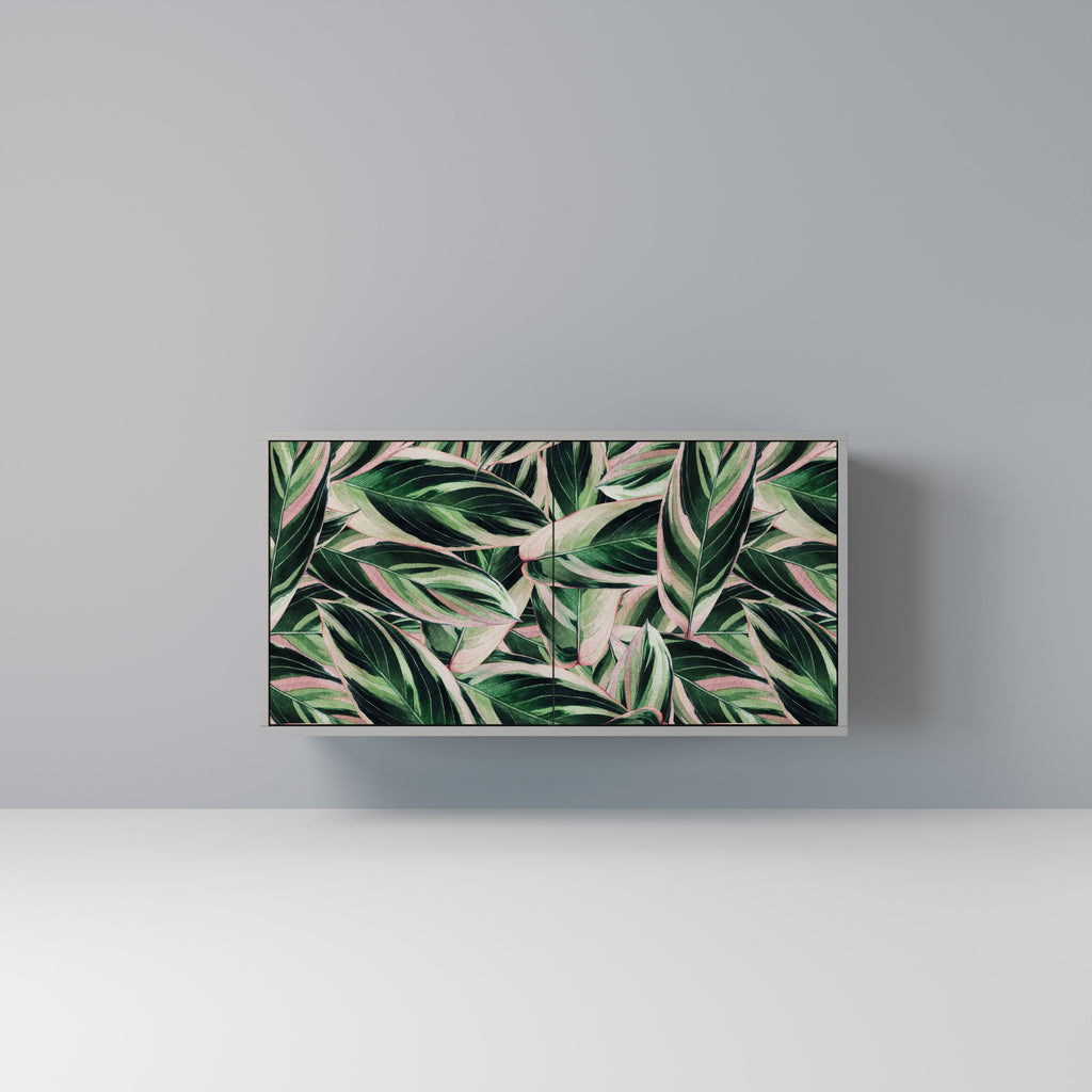 Buffet 2 portes EERIE STROMANTHE en finition grise