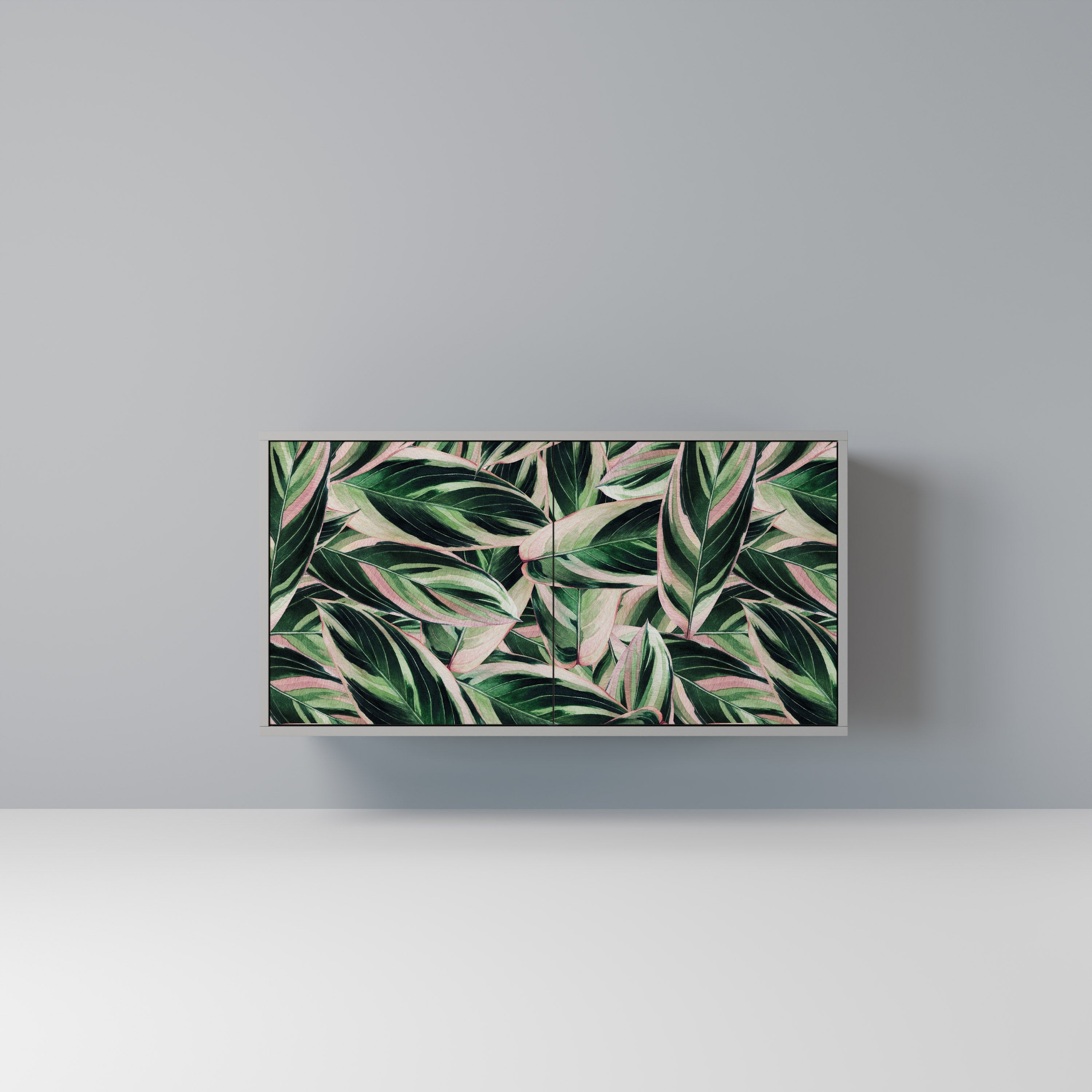 Buffet 2 portes EERIE STROMANTHE en finition grise