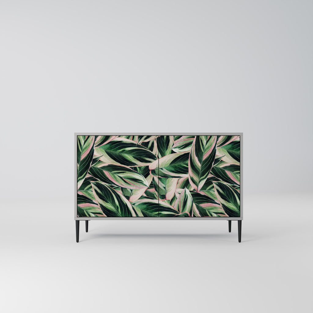 Buffet 2 portes EERIE STROMANTHE en finition grise