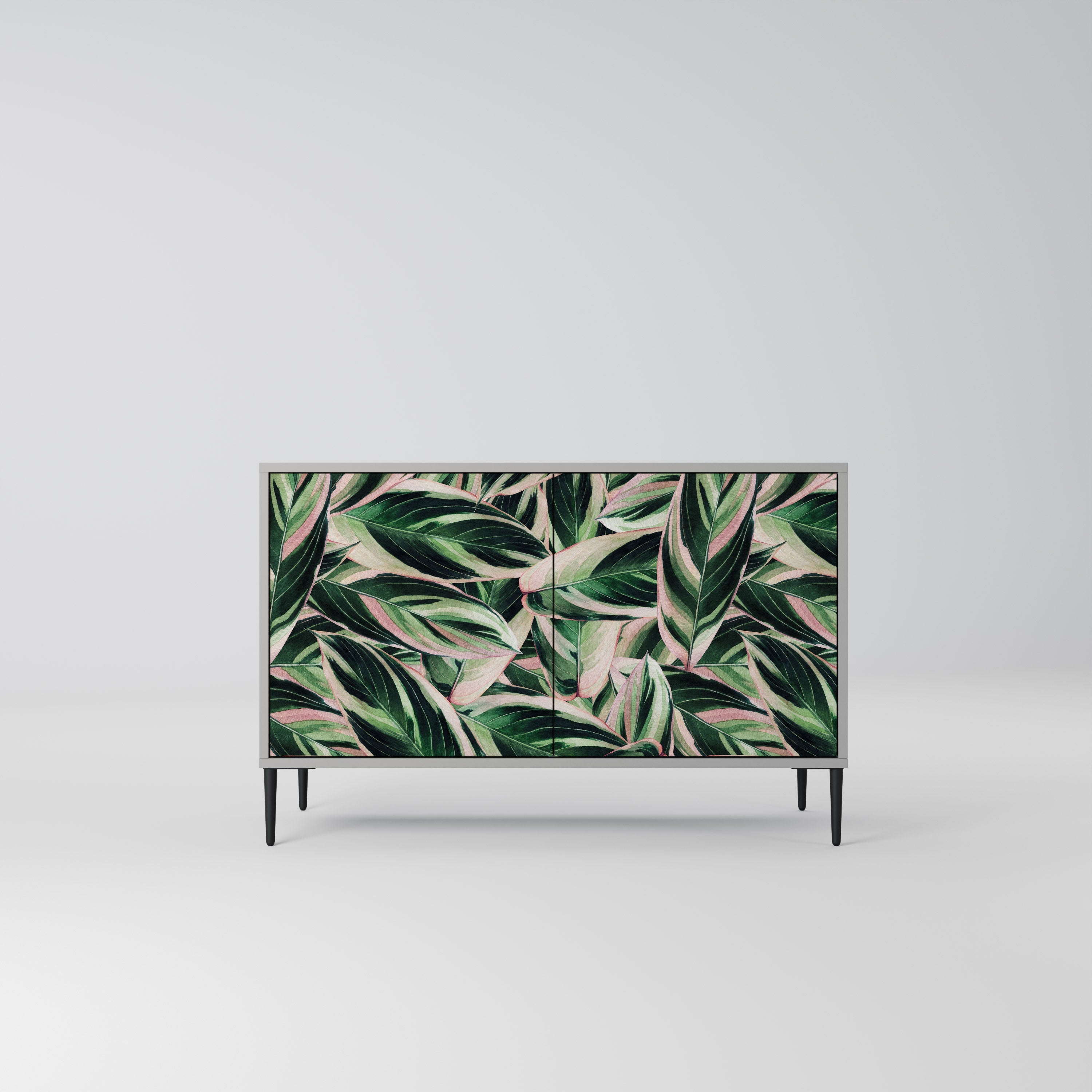 Buffet 2 portes EERIE STROMANTHE en finition grise