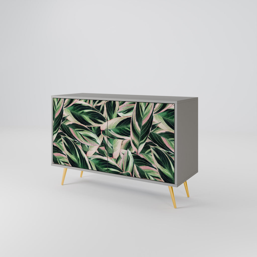 Buffet 2 portes EERIE STROMANTHE en finition grise