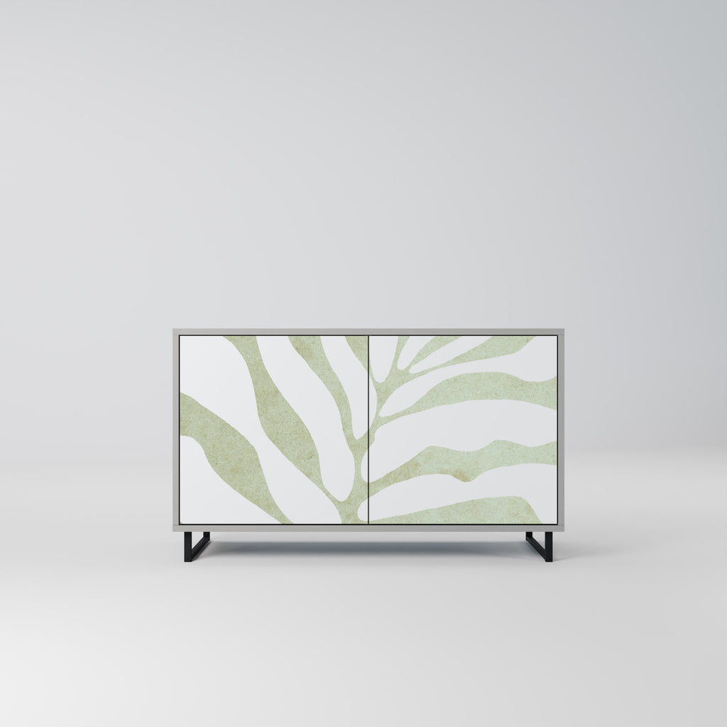 Buffet 2 portes BOTANICAL SPARK finition grise