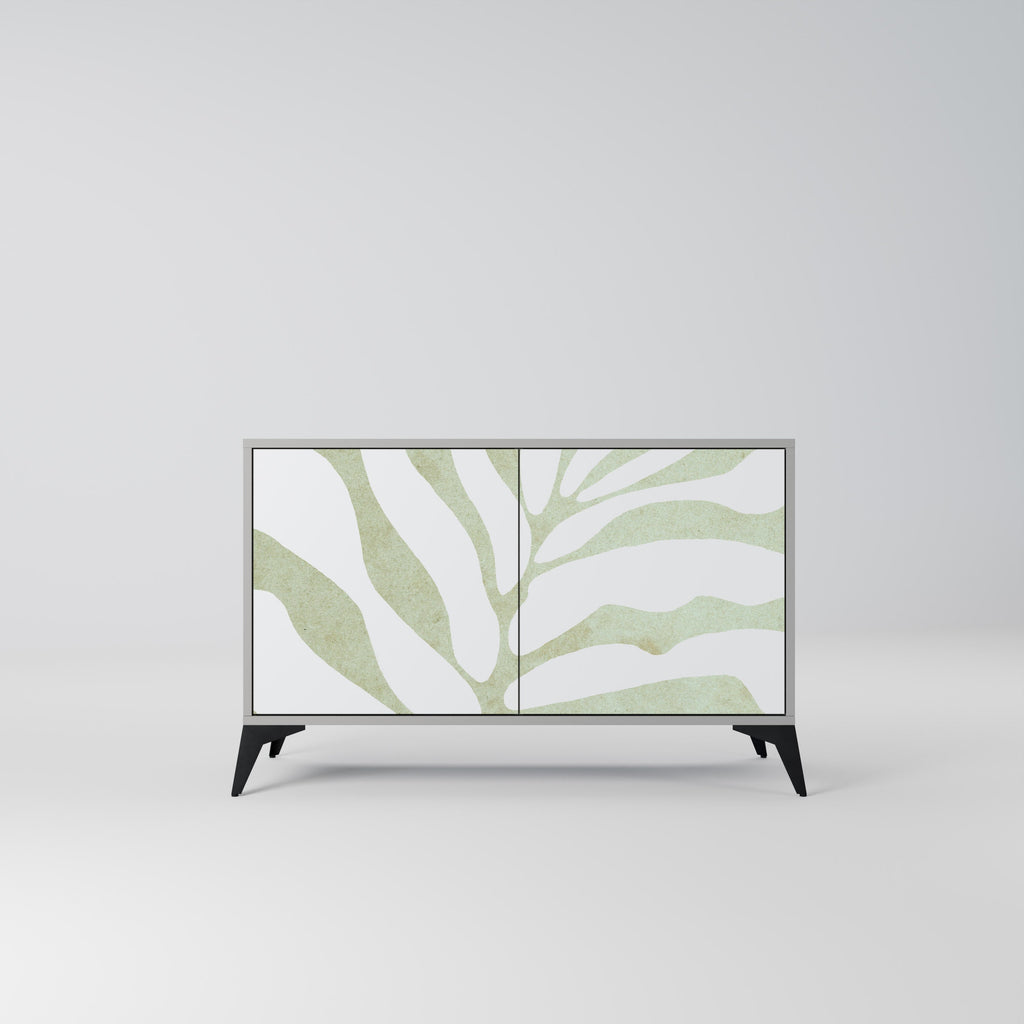 Buffet 2 portes BOTANICAL SPARK finition grise