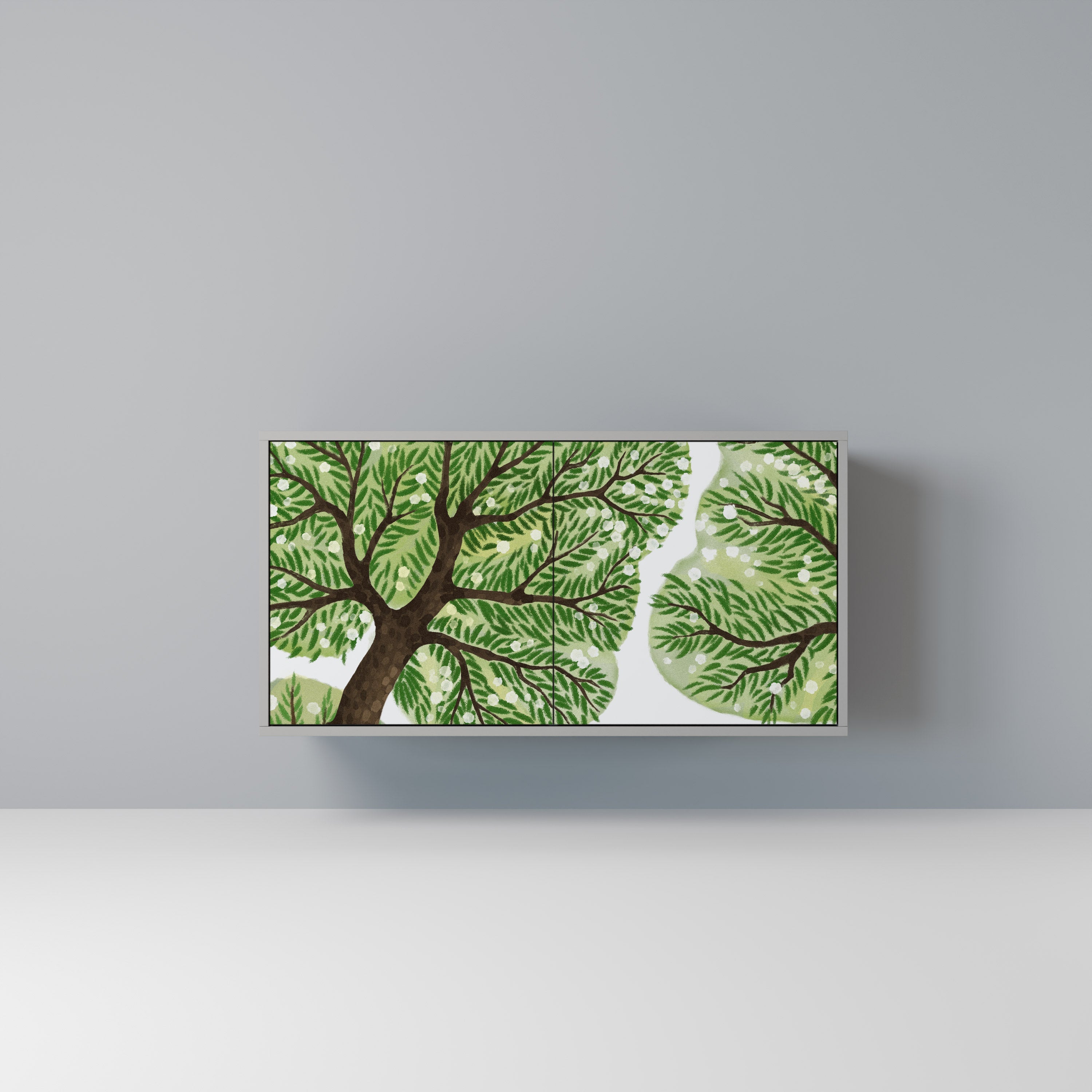 Buffet 2 portes WILDERNESS DASH en finition grise