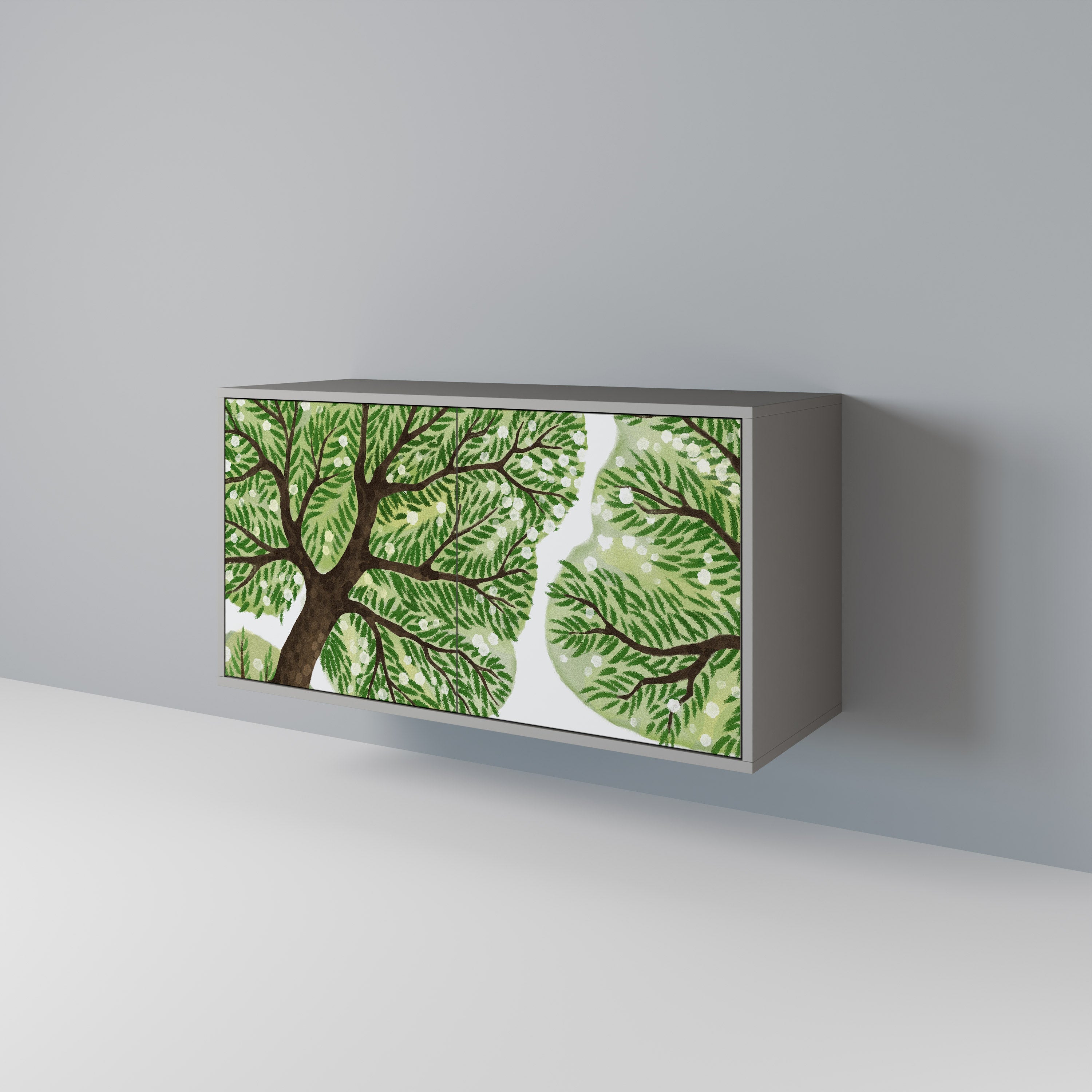 Buffet 2 portes WILDERNESS DASH en finition grise