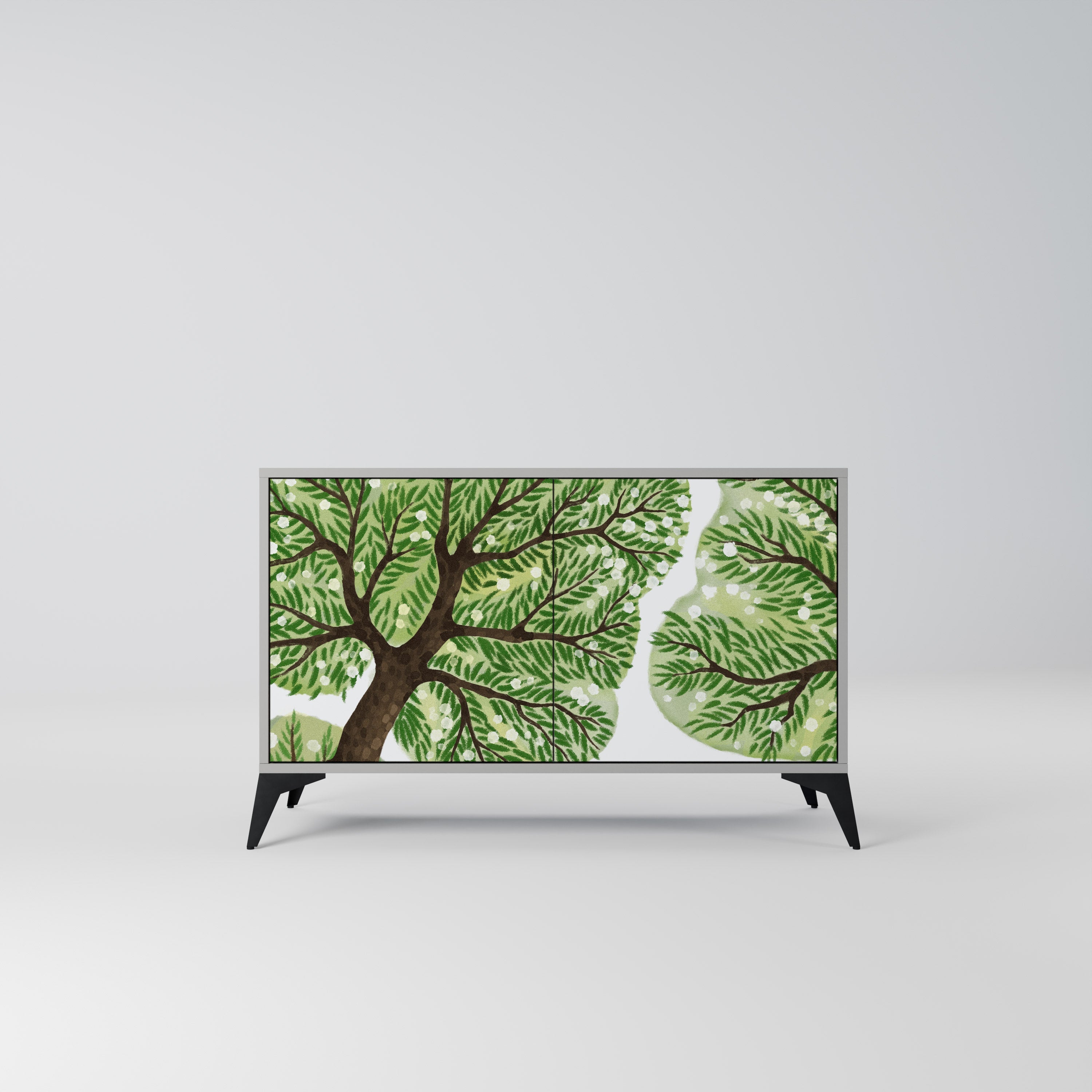 Buffet 2 portes WILDERNESS DASH en finition grise