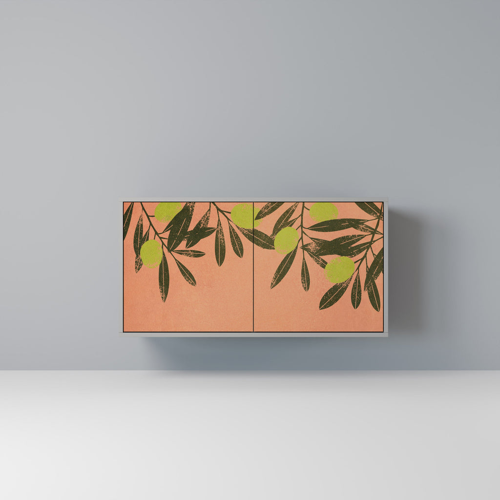 Buffet 2 portes JUICY OLIVES finition grise