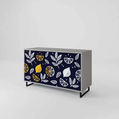 CITRUS BLACK AND WHITE 2-Door Sideboard