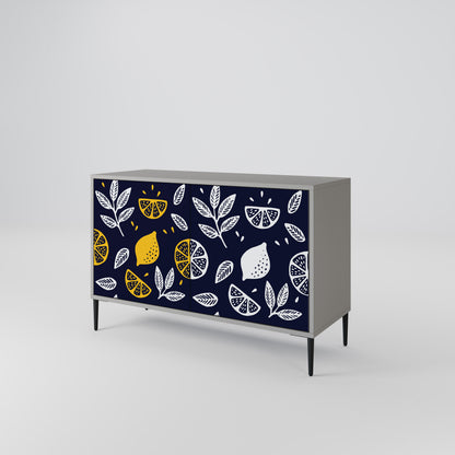 CITRUS BLACK AND WHITE 2-Door Sideboard