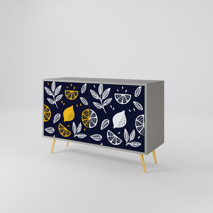 CITRUS BLACK AND WHITE 2-Door Sideboard