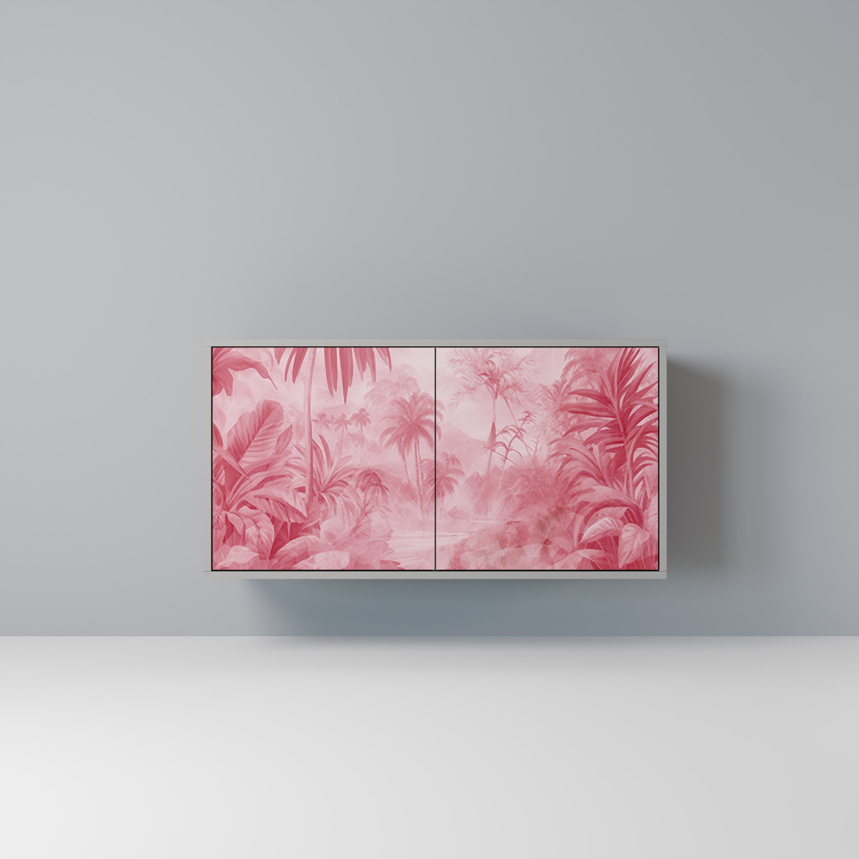 Buffet 2 portes SWEET TROPICS finition grise