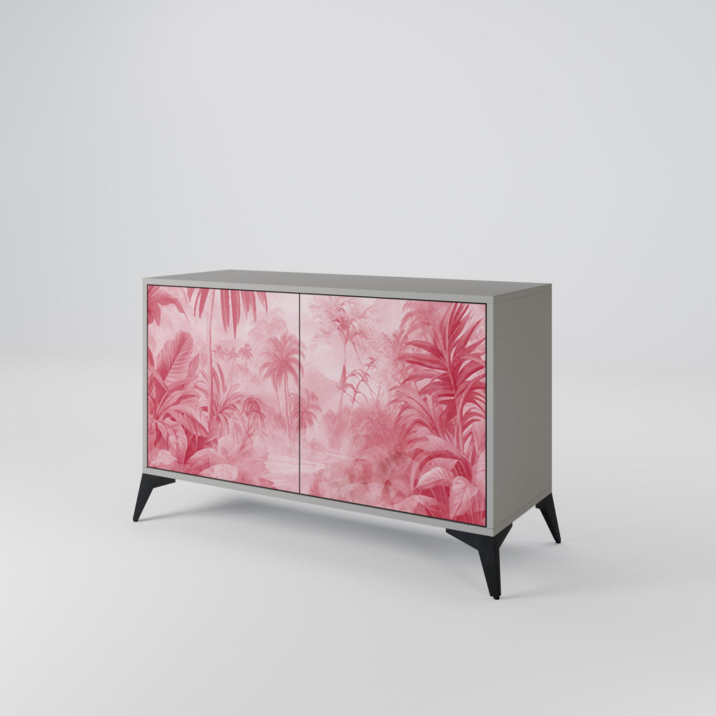 Buffet 2 portes SWEET TROPICS finition grise