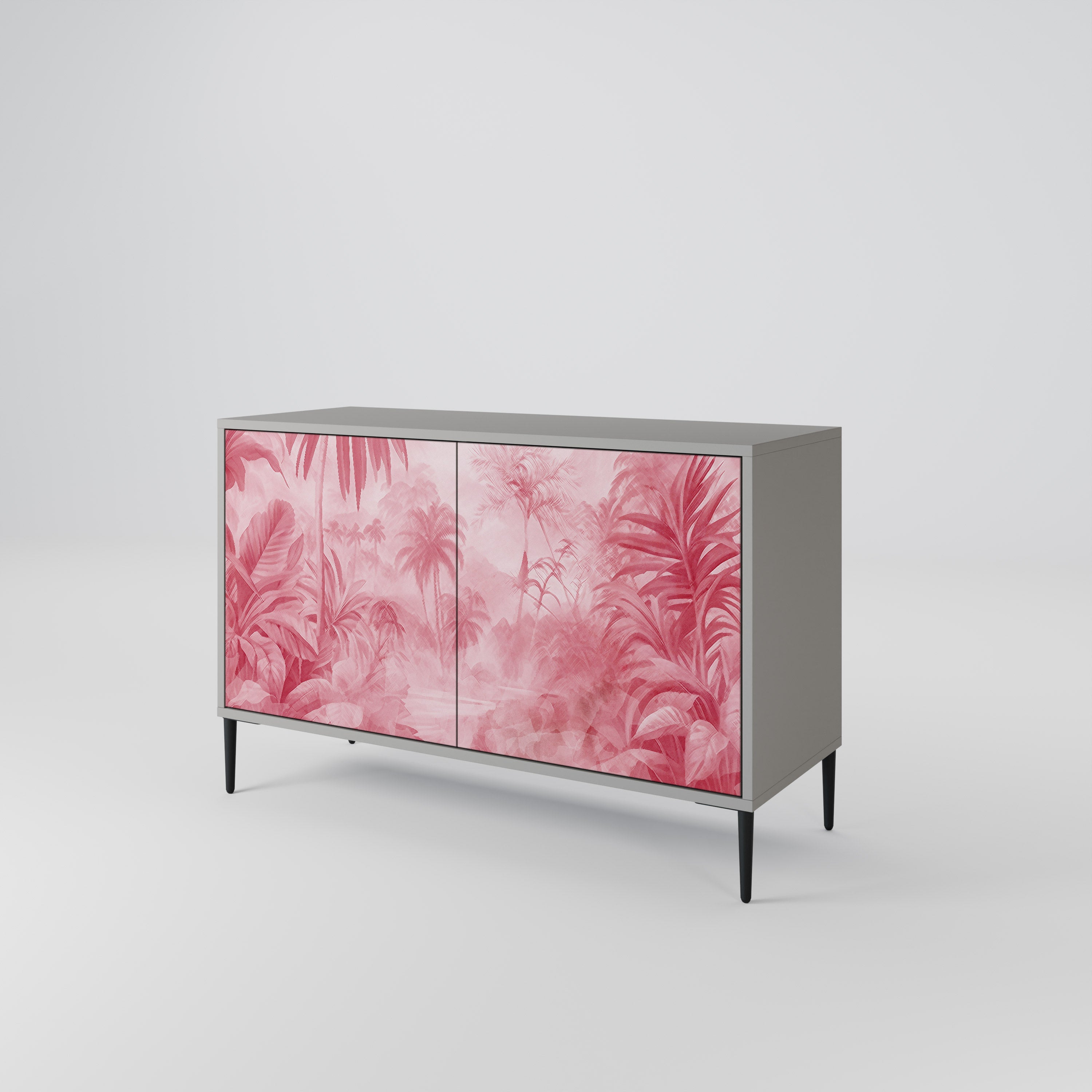 Buffet 2 portes SWEET TROPICS finition grise