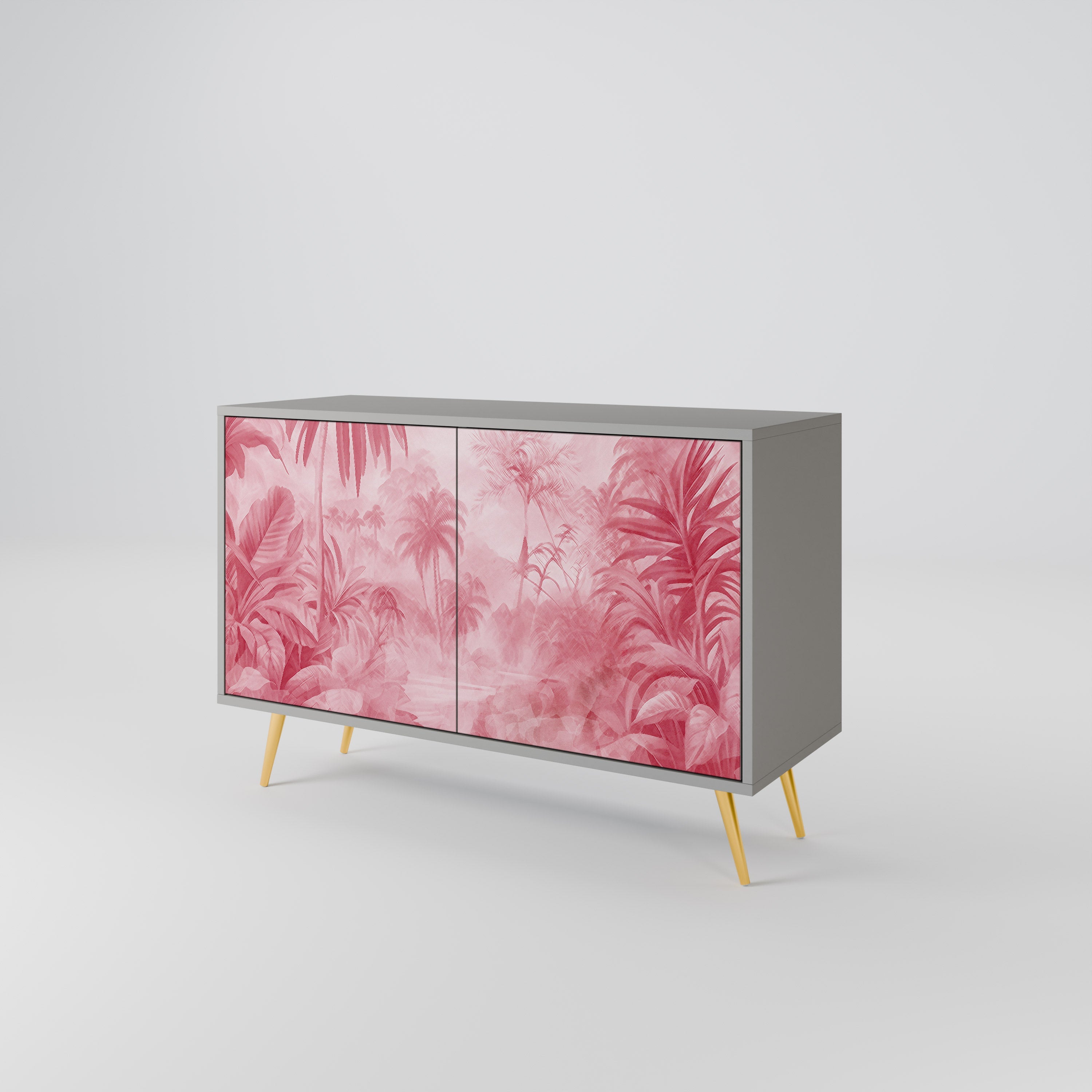 Buffet 2 portes SWEET TROPICS finition grise