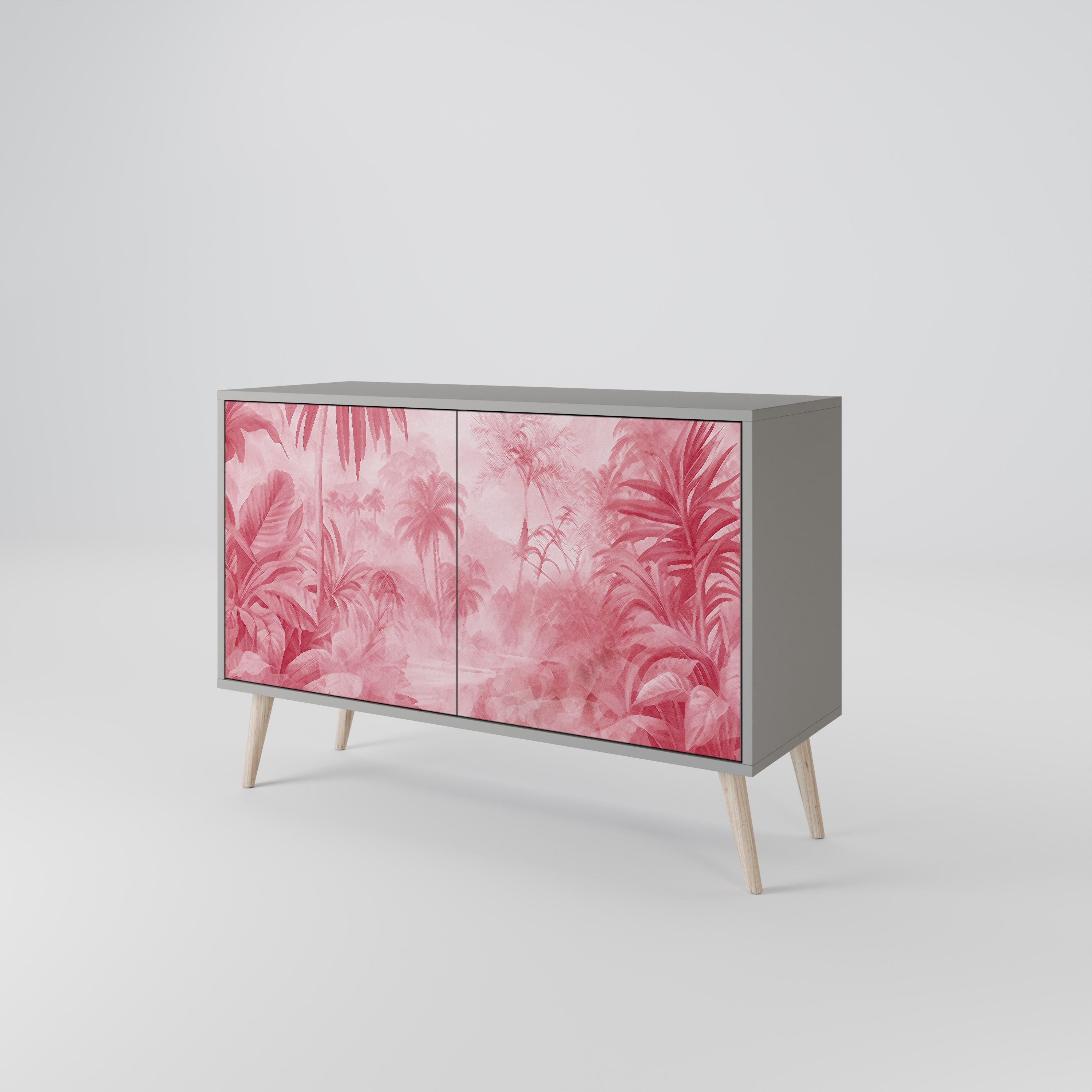 Buffet 2 portes SWEET TROPICS finition grise