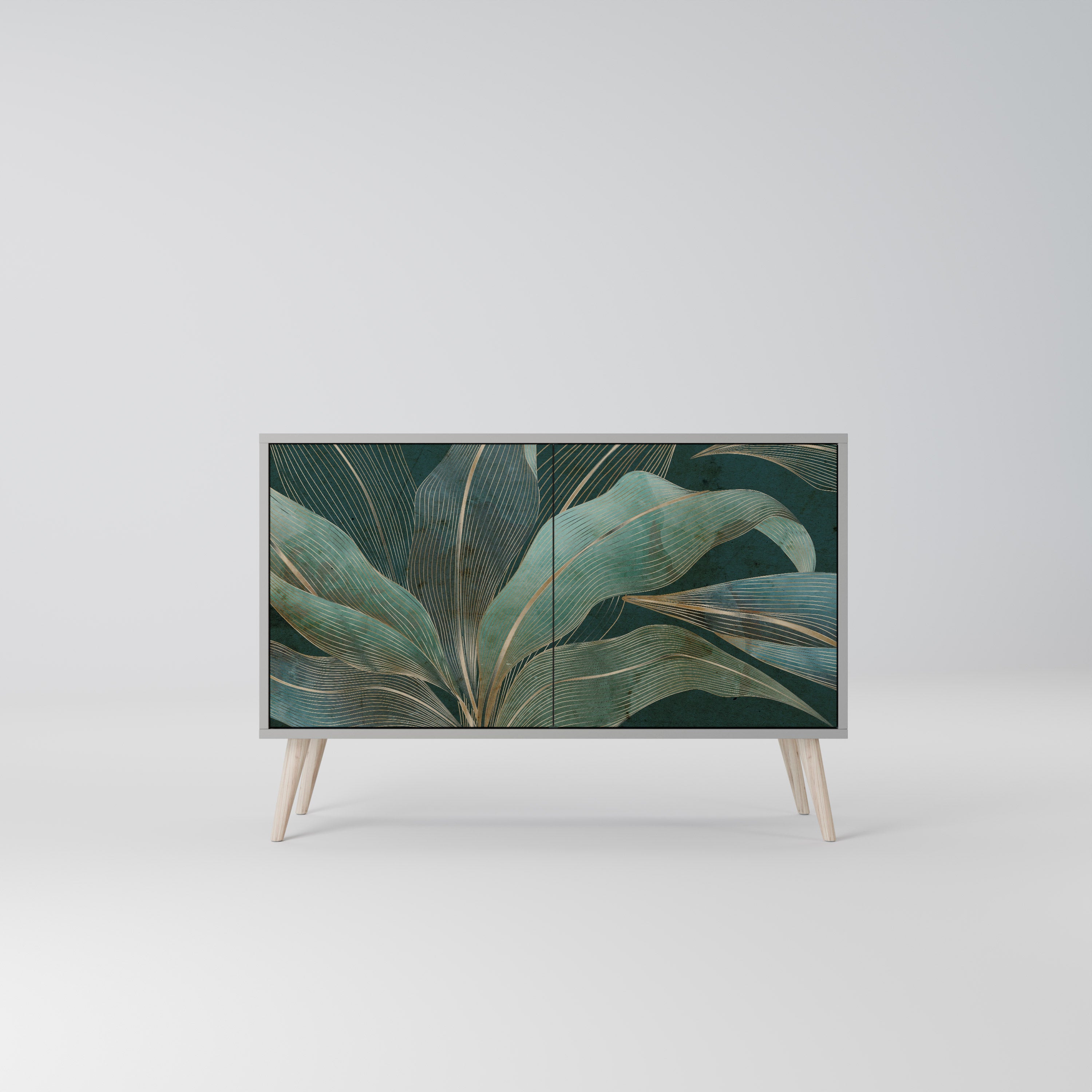 Buffet 2 portes ROYAL GREEN finition grise