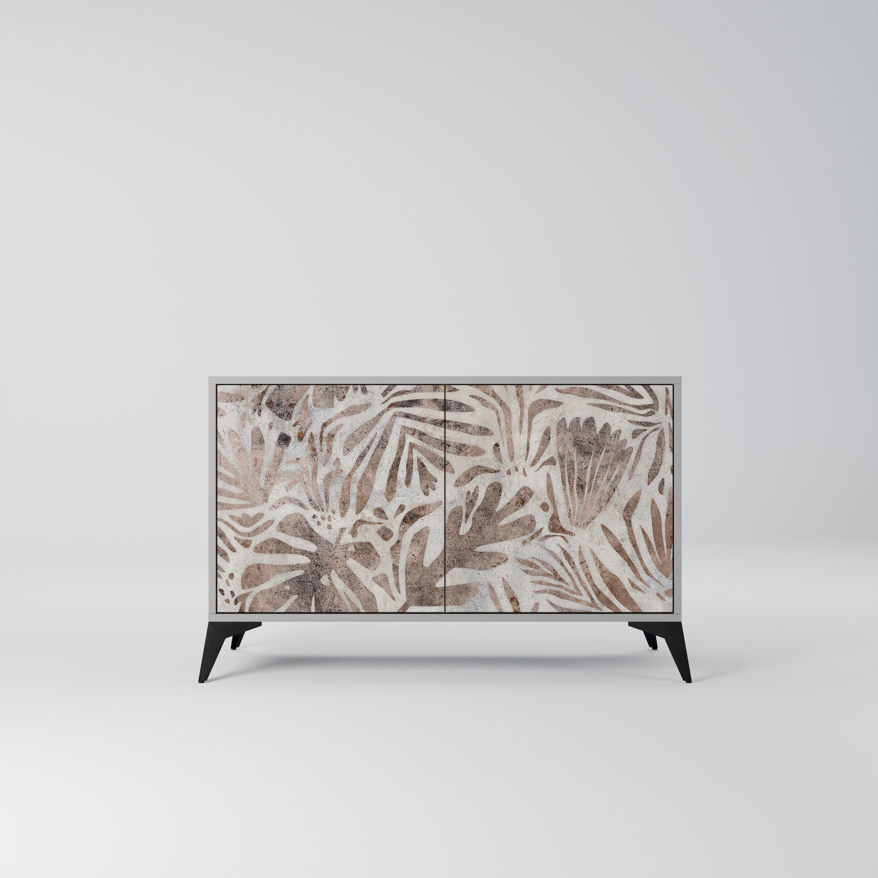 Buffet 2 portes PASSING TIME en finition grise