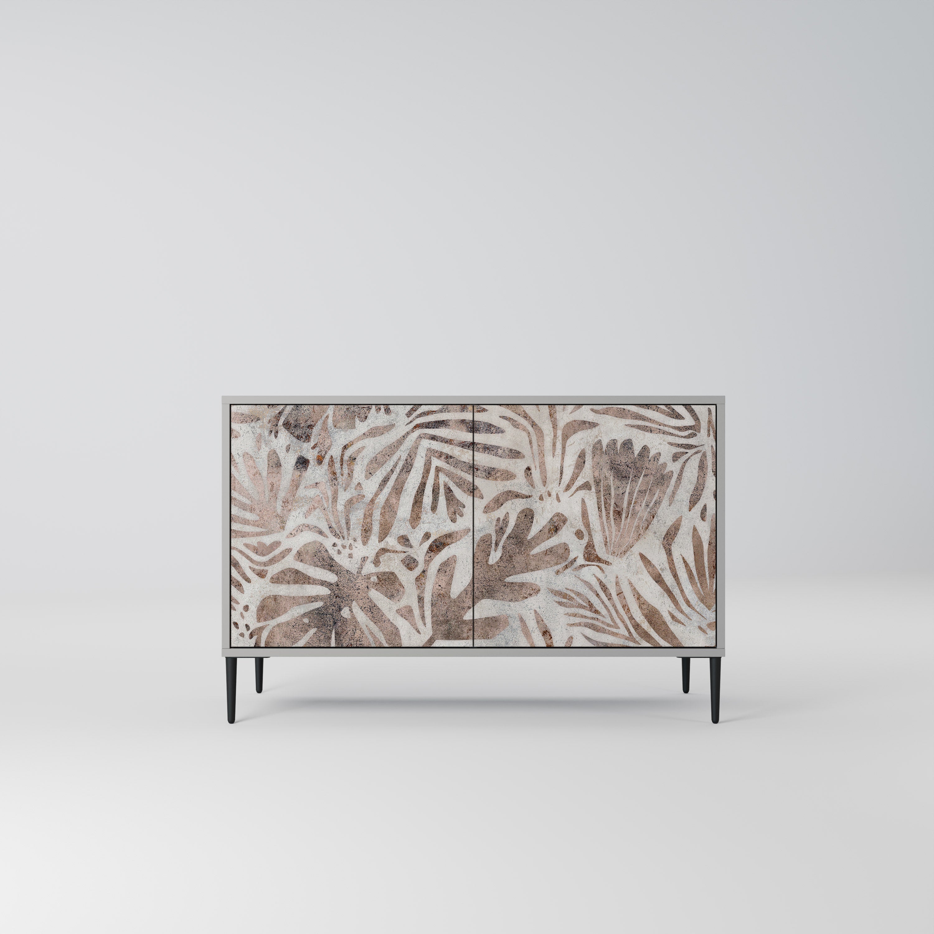 Buffet 2 portes PASSING TIME en finition grise