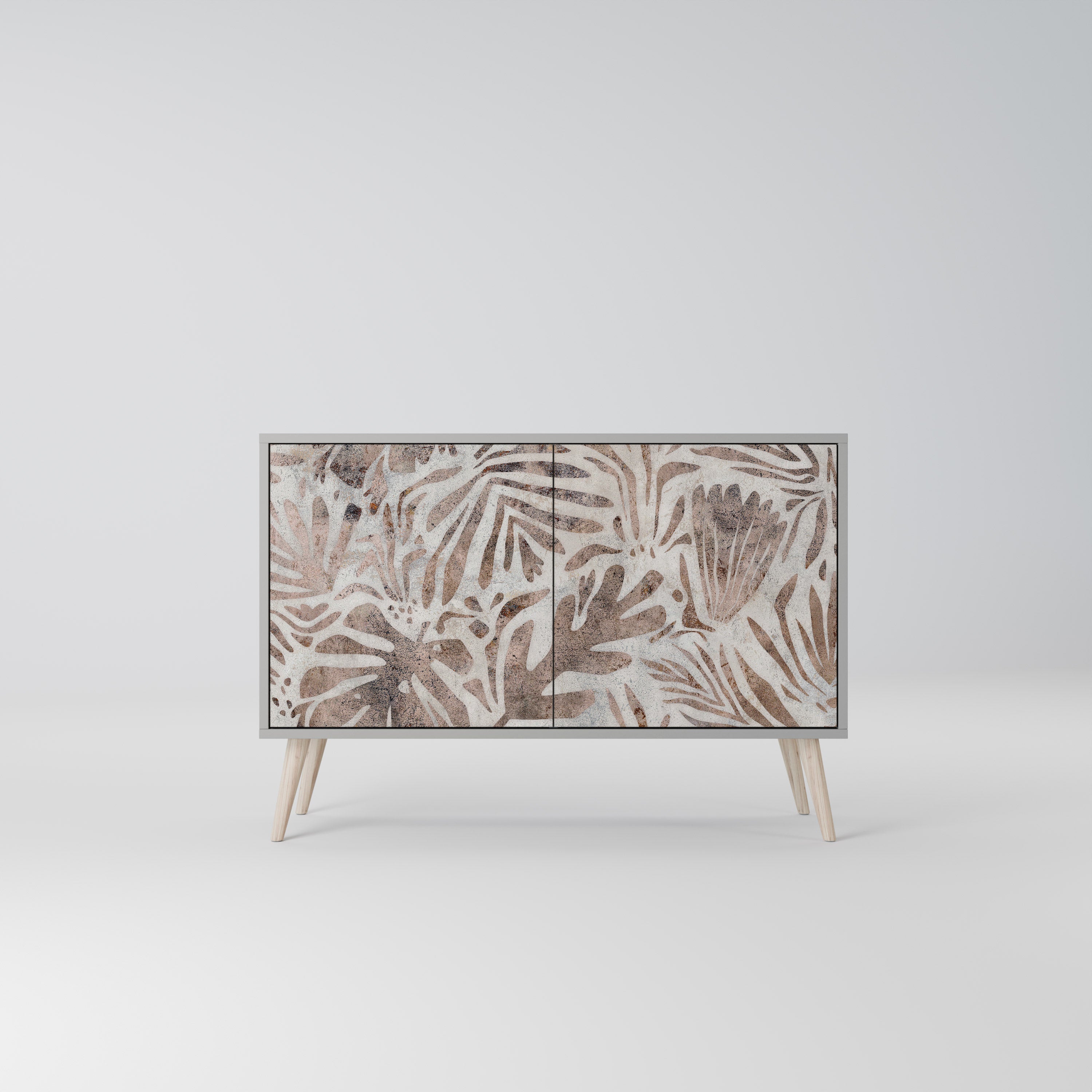 Buffet 2 portes PASSING TIME en finition grise