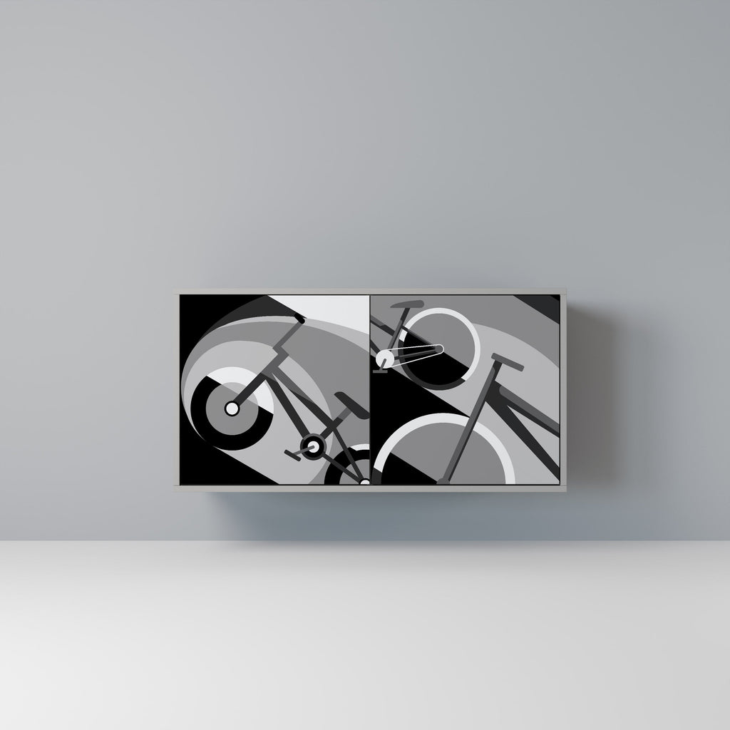 Buffet 2 portes BIKE ENERGY finition grise