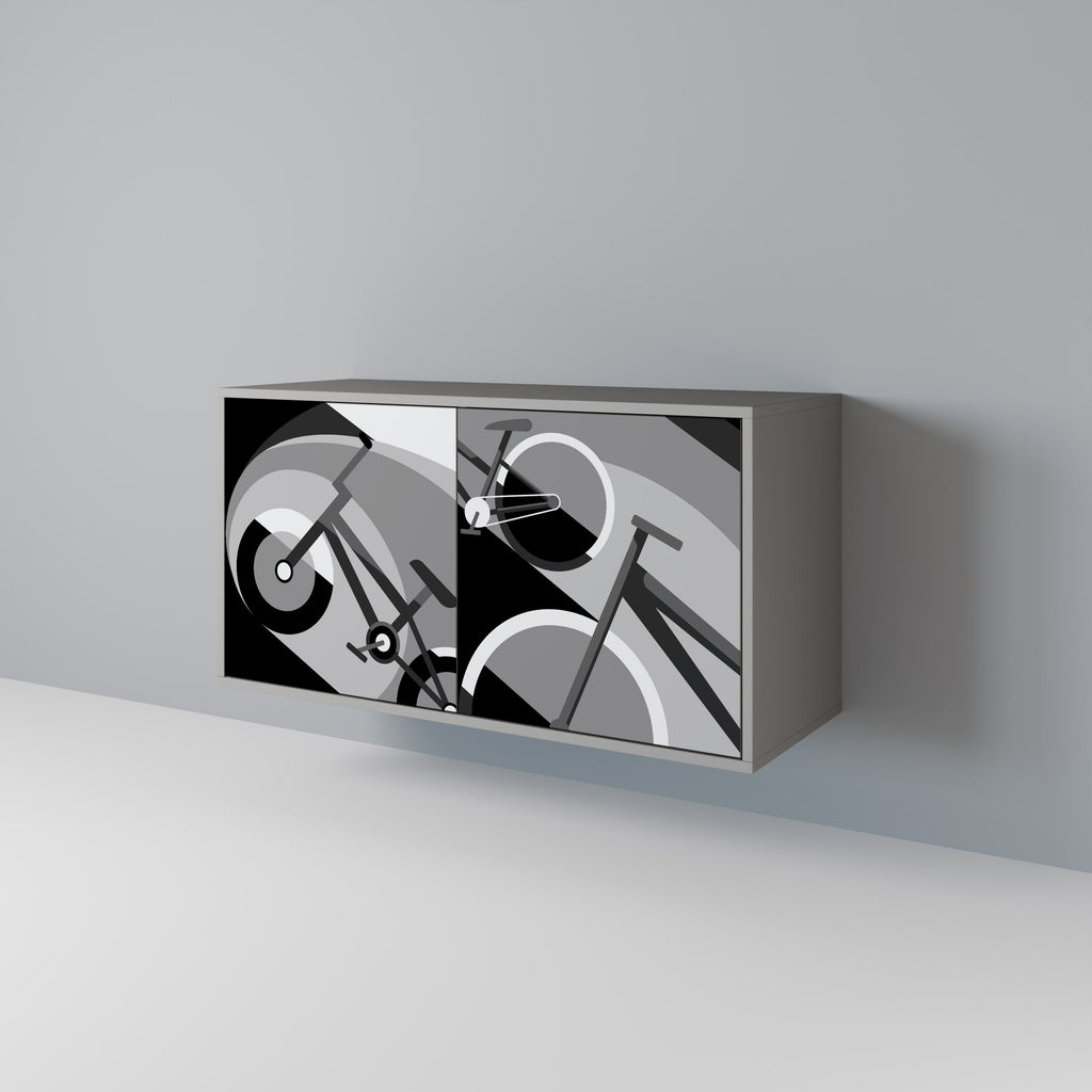 Buffet 2 portes BIKE ENERGY finition grise