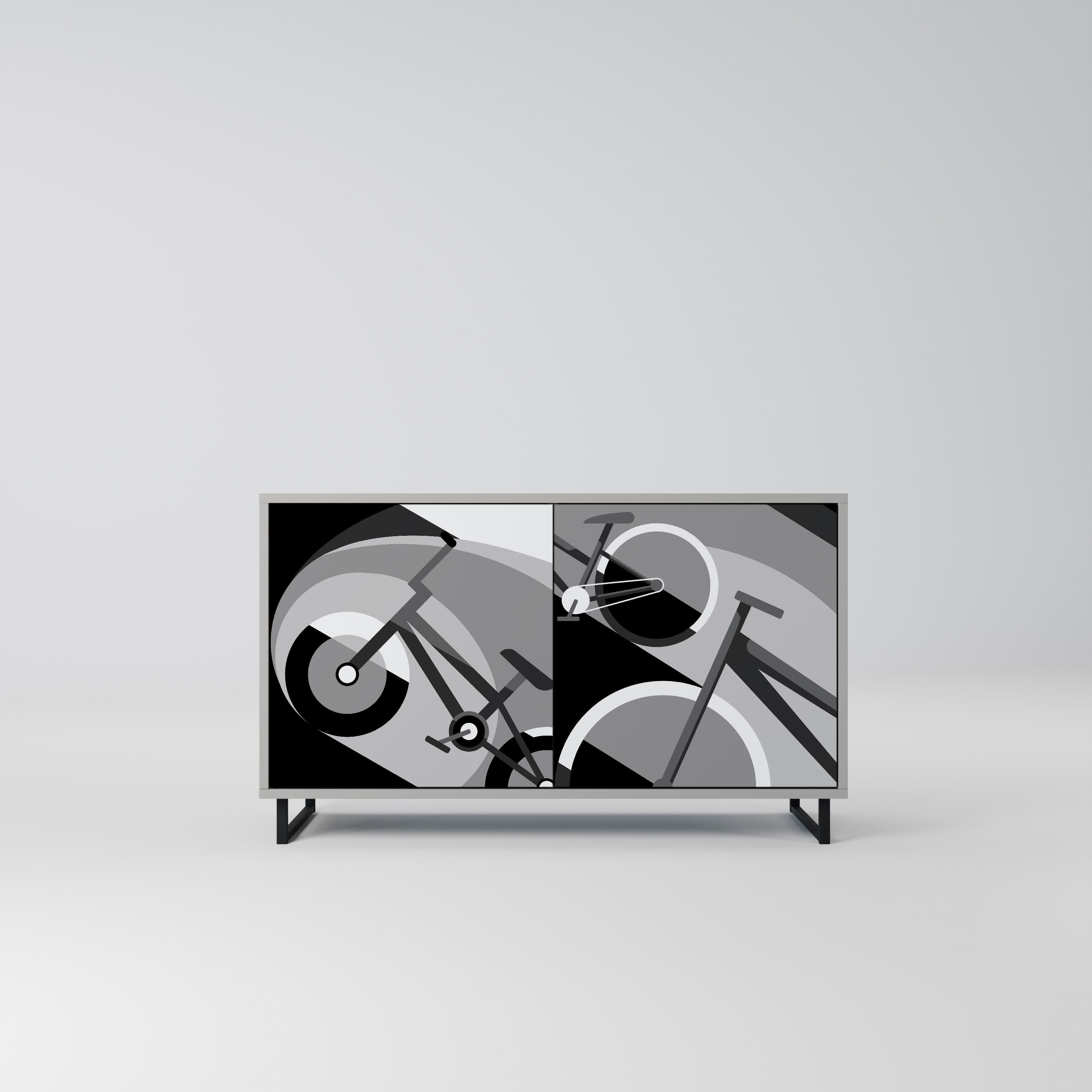 Buffet 2 portes BIKE ENERGY finition grise