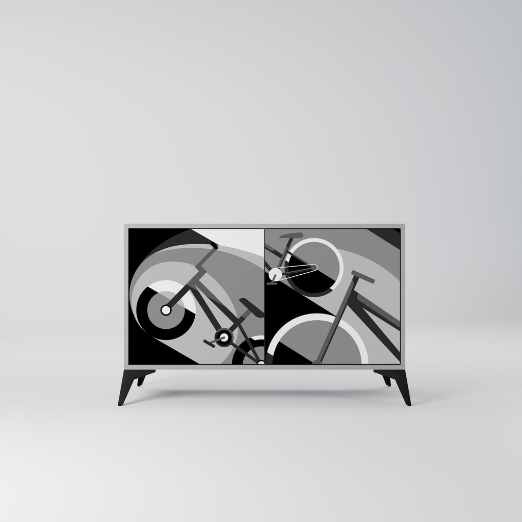 Buffet 2 portes BIKE ENERGY finition grise