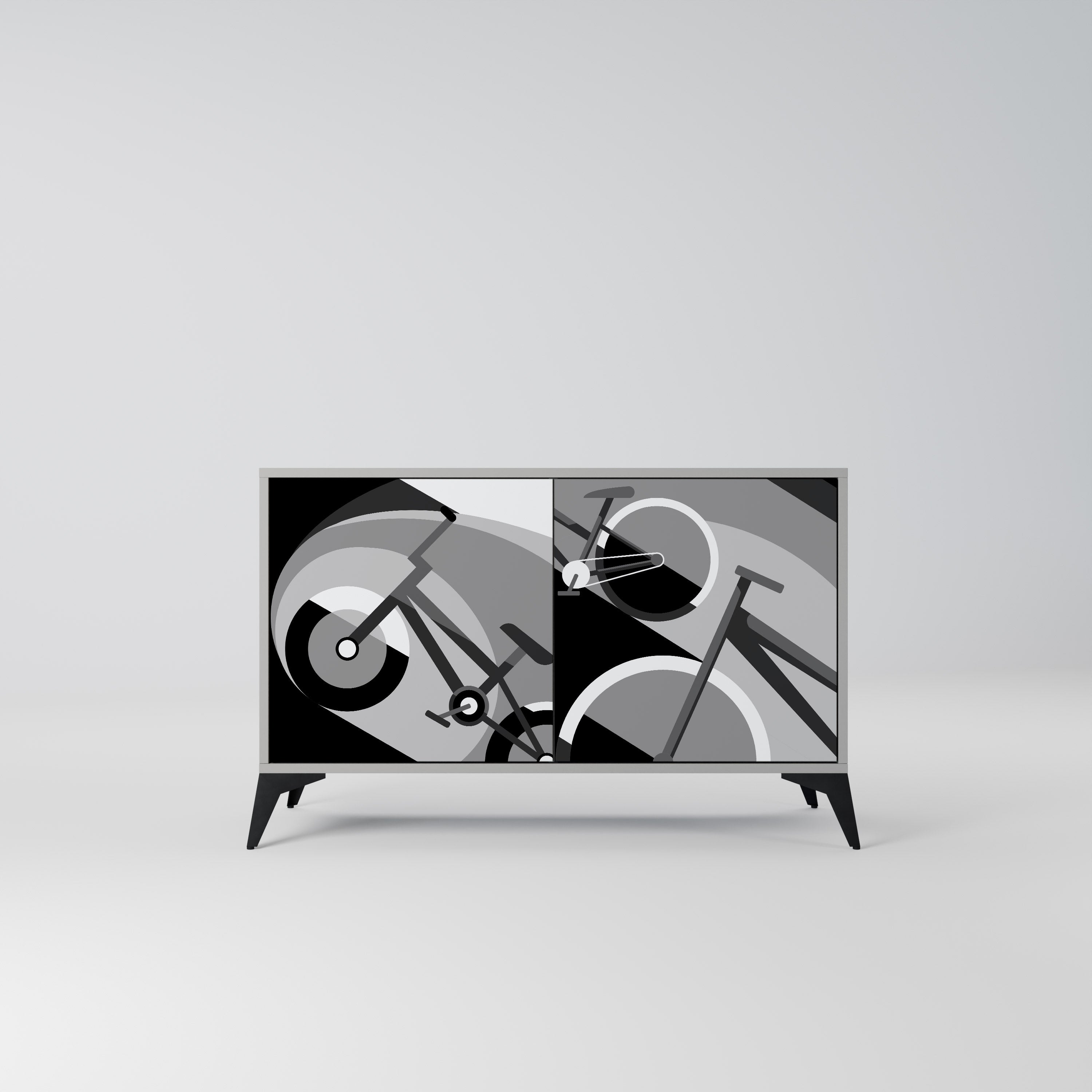 Buffet 2 portes BIKE ENERGY finition grise