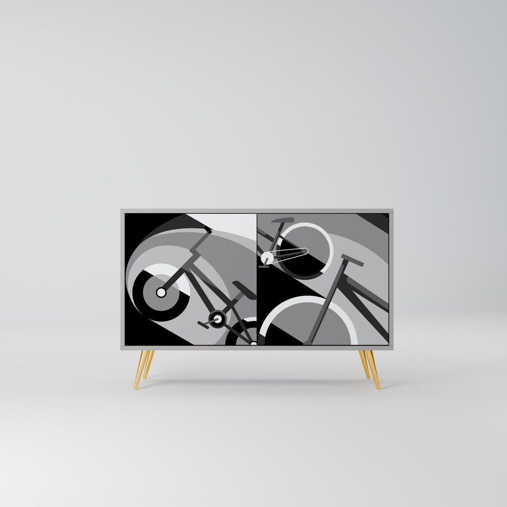 Buffet 2 portes BIKE ENERGY finition grise