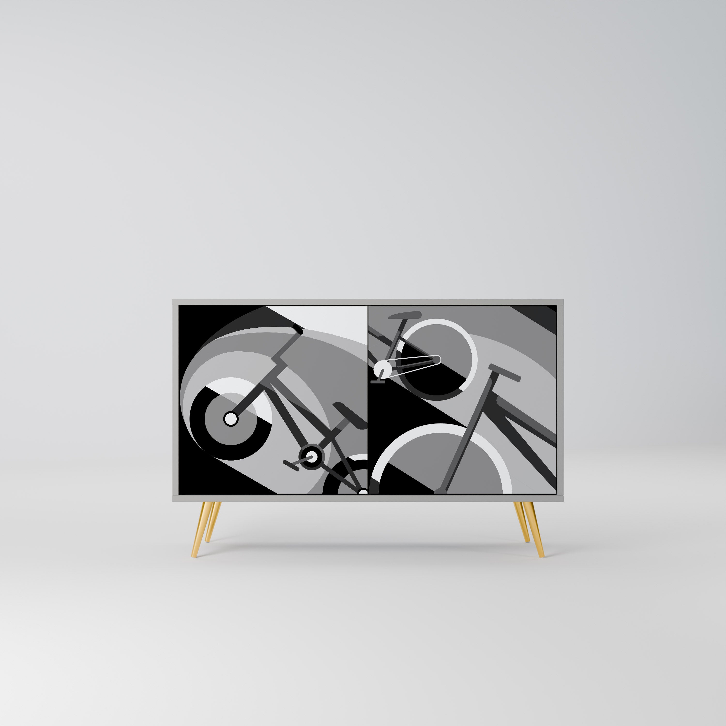 Buffet 2 portes BIKE ENERGY finition grise