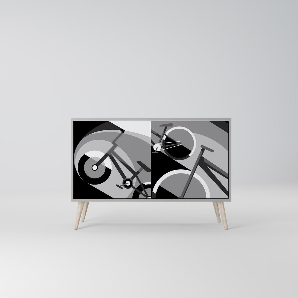 Buffet 2 portes BIKE ENERGY finition grise