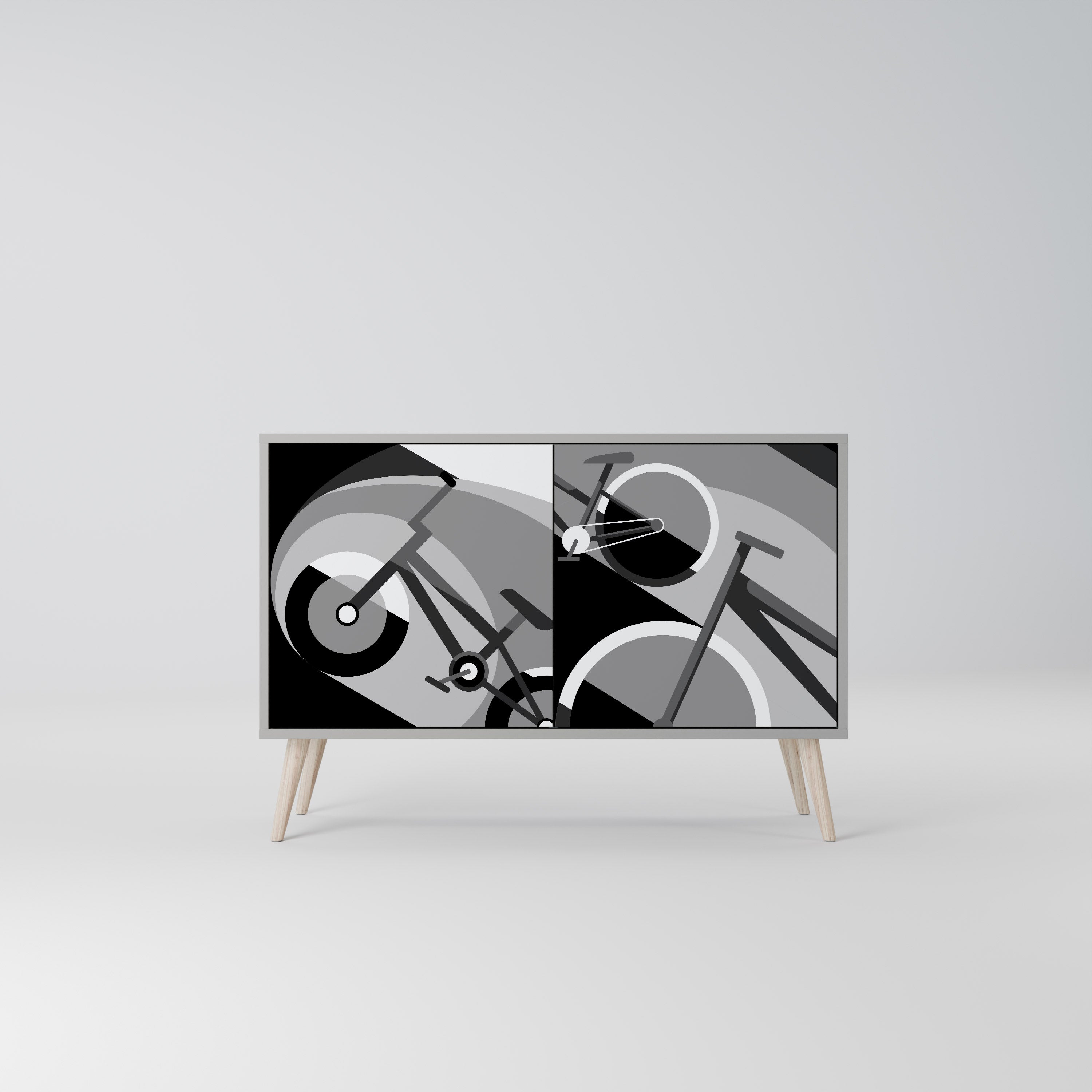 Buffet 2 portes BIKE ENERGY finition grise