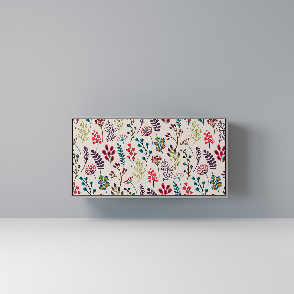 Buffet 2 portes AUTUMN SUNDRIES en finition grise