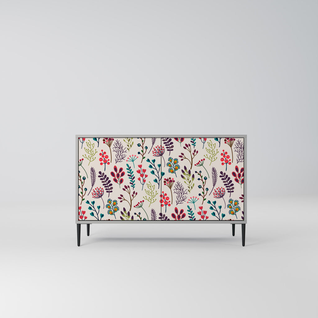 Buffet 2 portes AUTUMN SUNDRIES en finition grise