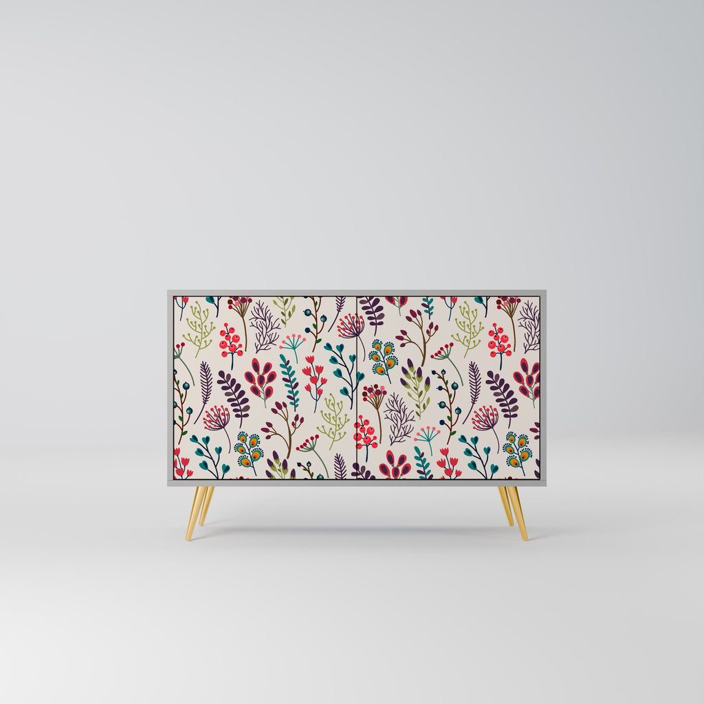 Buffet 2 portes AUTUMN SUNDRIES en finition grise