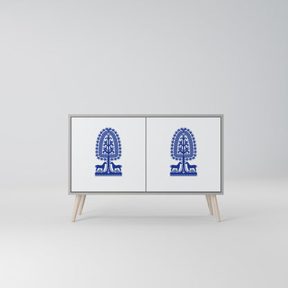 POLISH FOLK ART 2-Door Sideboard