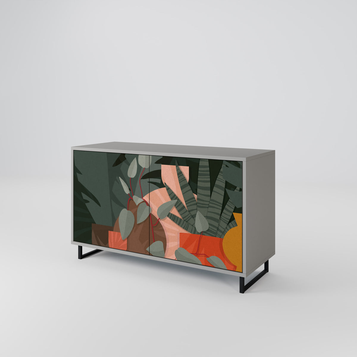 TROPICAL COMPOSITION 2-Door Sideboard