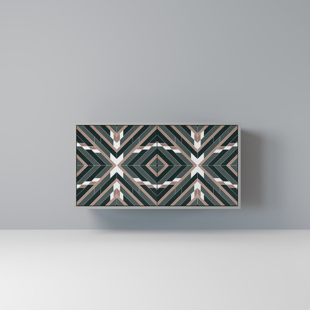 Buffet 2 portes DIMENSION DELIGHTS en finition grise