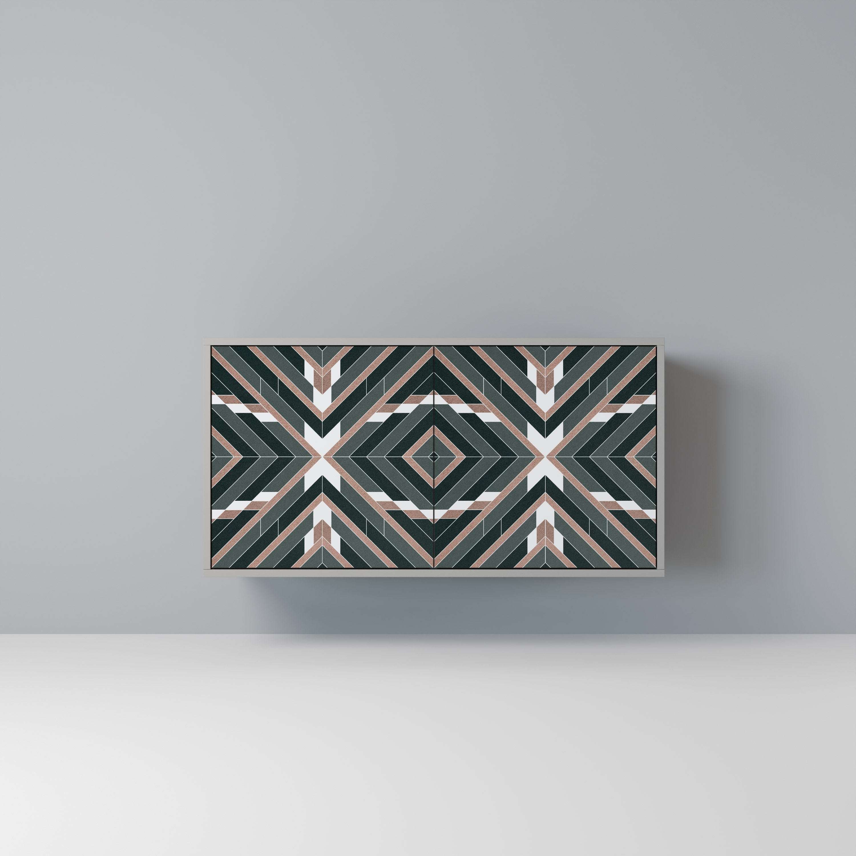 Buffet 2 portes DIMENSION DELIGHTS en finition grise