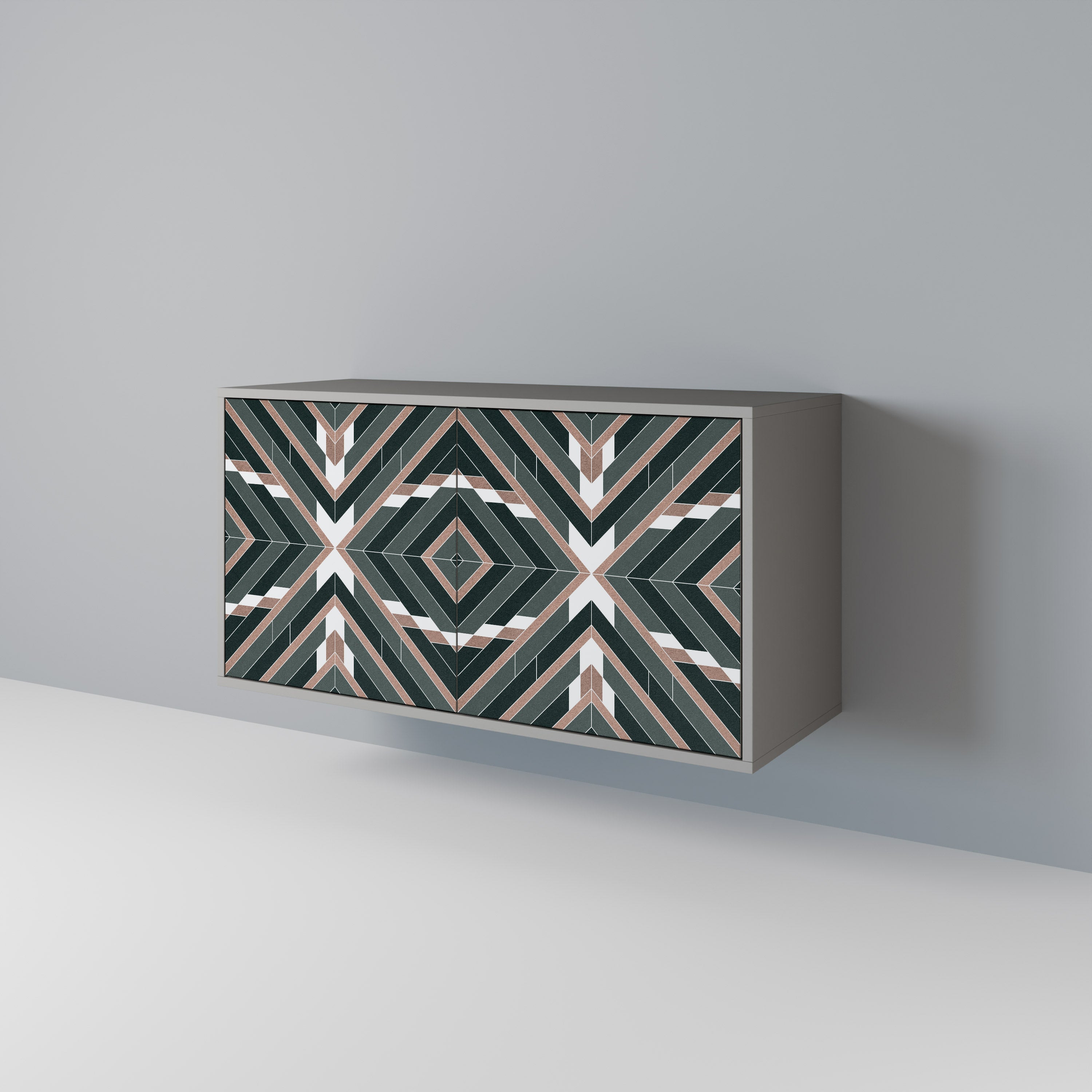 Buffet 2 portes DIMENSION DELIGHTS en finition grise